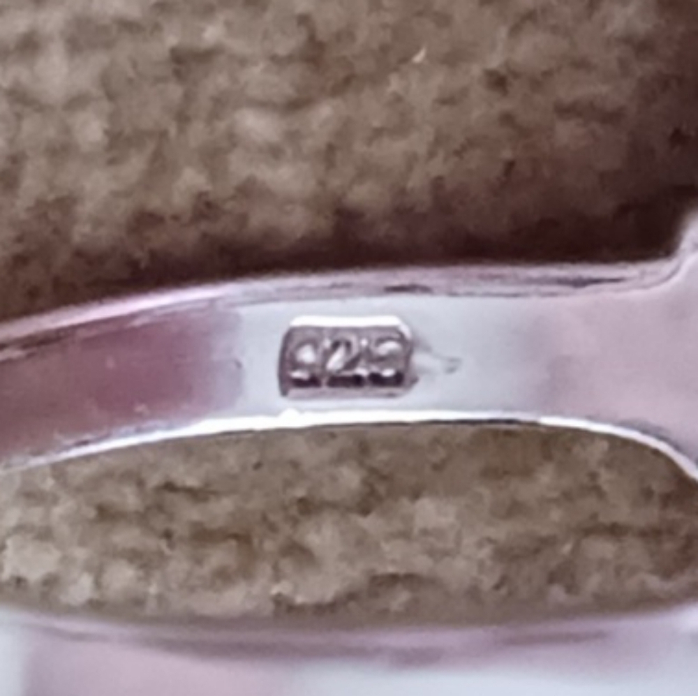 Silver Rhinestone Marcasite Ring - Picture 11 of 13
